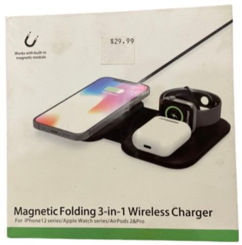 Van Sicklen Magnetic Folding 3-IN-1 Wireless Charger for Apple